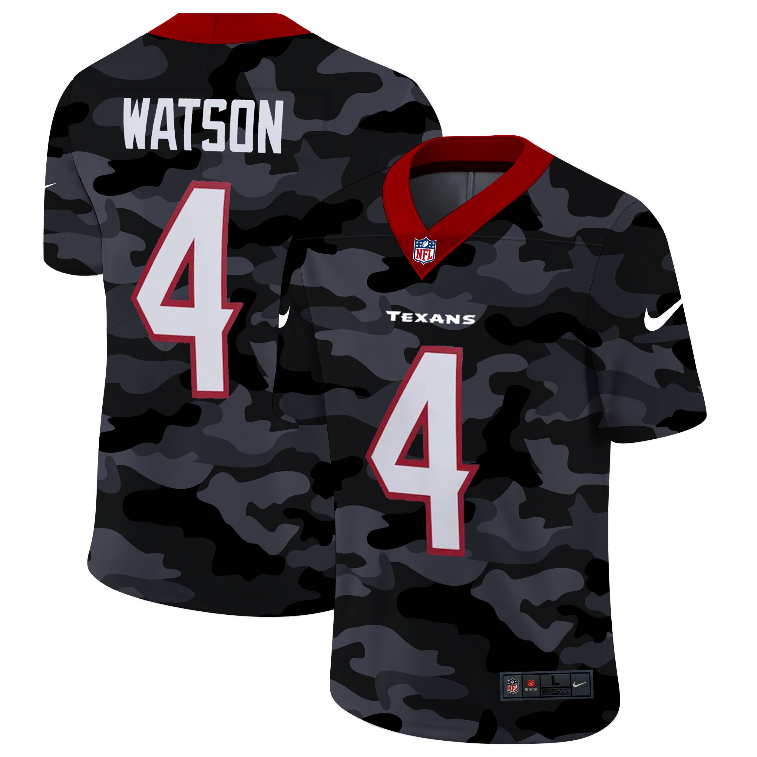 Men Houston Texans #4 Watson 2020 Nike Camo Salute to Service Limited NFL Jerseys->indianapolis colts->NFL Jersey